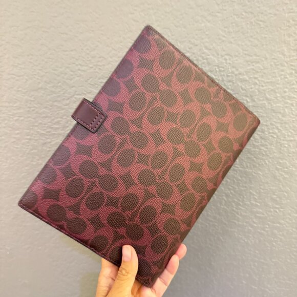 Coach Boxed Notebook And Pencil Case Set In Signature Canvas CCP97 - Picture 7 of 16